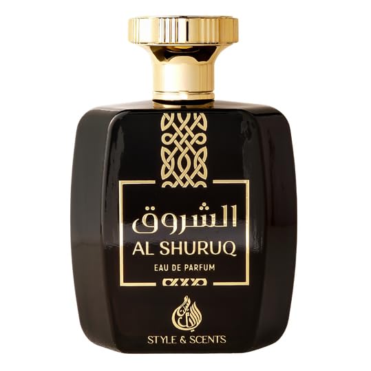 STYLE & SCENTS AL SHURUQ Eau de Parfum for Men 100ml – Spicy Woody Perfume with Cardamom, Cumin, Rose, Patchouli & Musk – Long-Lasting 18–24h – Made in UAE (MDO009)