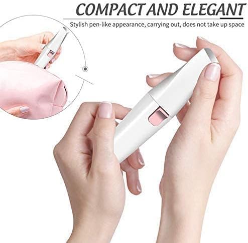 Painless Eyebrow Trimmer for Women, 2 in 1 Rechargeable Facial Hair Remover Pack of 1