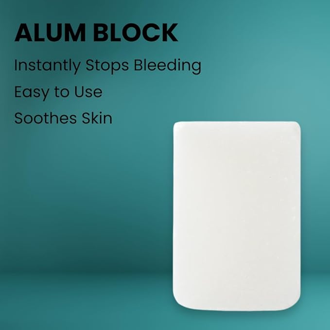 Professional Barber Alum Block - Instantly Stops Bleeding & Soothes Shaving Nicks