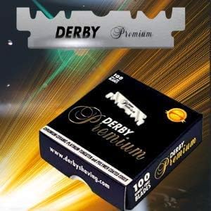 600 "Derby Premium" Single Edge Razor Blades for straight razor