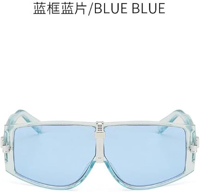 Full-enclosed wide-rim sunglasses new punk style hip-hop glasses men's UV protection sunglasses