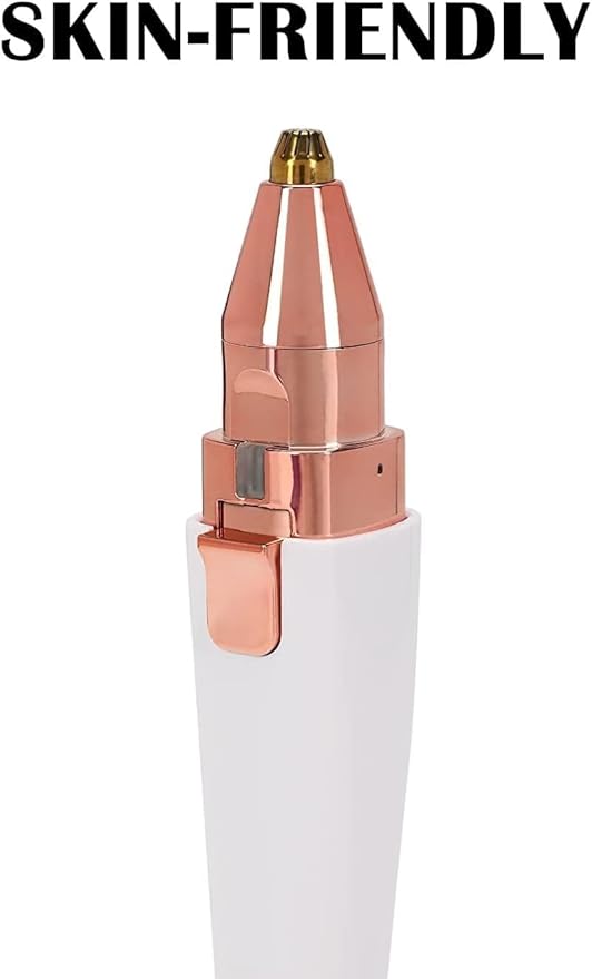Painless Eyebrow Trimmer for Women, 2 in 1 Rechargeable Facial Hair Remover