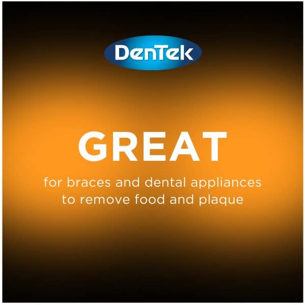 DenTek Complete Clean Easy Reach Floss Picks, Advanced Fluoride Coating, Mouthwash Blast Flavor, 32 ct. (Pack of 2)