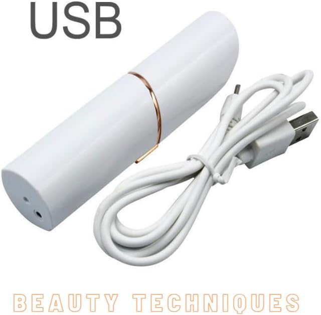 Rechargeable,Hair Removal Device,Face Shaver for Women Upper Lips, Chin & Facial Hair Remover for Women, Painless Hair Remover, Rechargeable Face Razors for Women Blush/Rose Gold