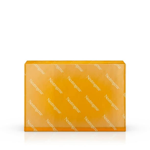 Neutrogena Original Amber Bar Fragrance-Free Facial Cleansing Bar with Glycerin, Pure & Transparent Gentle Face Wash Bar Soap, Free of Harsh Detergents, & Dyes, Hypoallergenic, 3.5 Oz (Pack of 3)