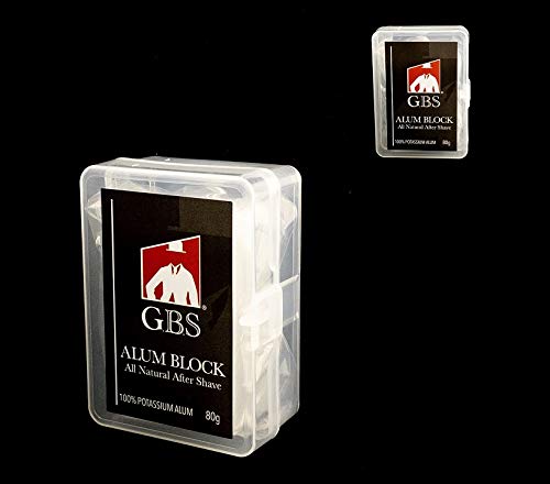 G.B.S Men’s Wet Shaving Kit Shaving Stainless Steel Razor Wood Handle with Case Synthetic Badger Hair Brush All-Natural Shave Soap Chrome Shaving Bowl Leather Strop Alum Block