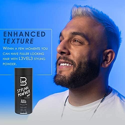 L3 Level 3 After Shave Spray Cologne - Softens Skin - Refreshes and Relieves Face and Skin - Styling Powder Included (Rose)