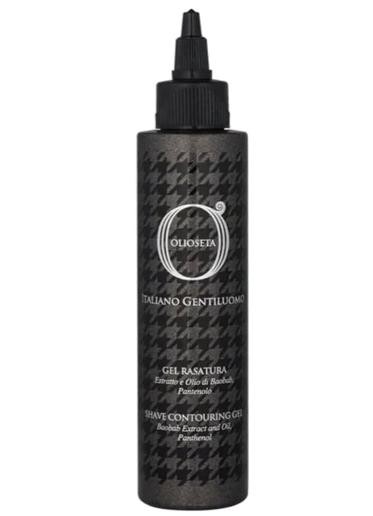 Olioseta Italiano Gentiluomo Transparent Shaving Gel Argan Linseed Oils 150 ml/ 5 flOz