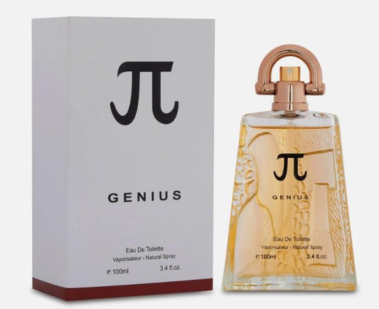 Genius for Men Eau De Parfum - High-End Fragrance with a Combination of Mandarin, Rosemary, Galbanum & Pine Needle - Fragrance That Will Get You Noticed - 100ml Bottle