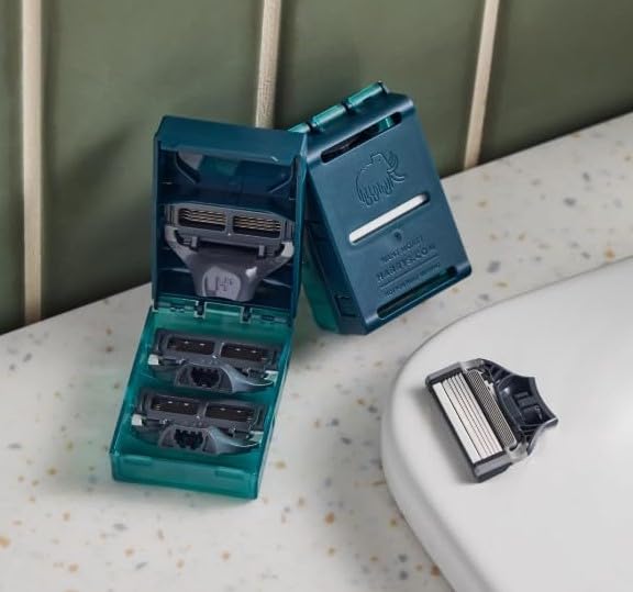 Razors for Men -Razor Blade Refills, Harry Razor Blade Refill 8 Count, Sharper 5-Blade, Close and Comfortable Shave - Compatible