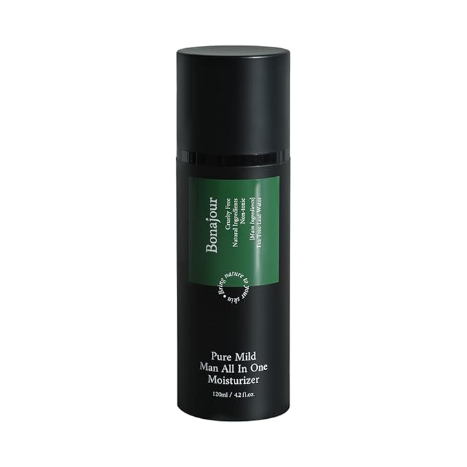 BONAJOUR] Vegan beauty Daily All-In-One Moisturizer for men, Natural & Organic Vegan Anti-Aging Face Lotion, Skincare for Men 4.2 Fl. Oz