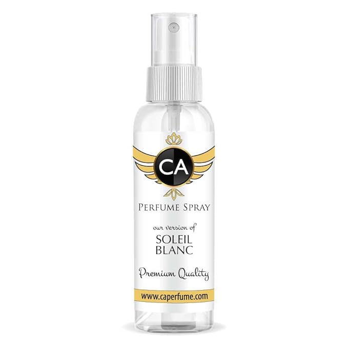 CA Perfume Eco Refill Impression of Soleil Blanc For Women & Men Fragrance Eau de Parfum Spray Refillable Bottle 2 Fl Oz/60ml-X1