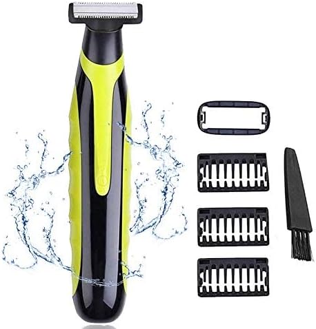 INVODA Electric Shaver for Men Rechargeable Wet Dry Razor with 3 Trimming Combs,1 Skin Guard – Waterproof Face & Body Trimmer for Travel