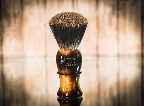 Frank shaving Vintage Brown badger hair shaving brush knot size 24mm