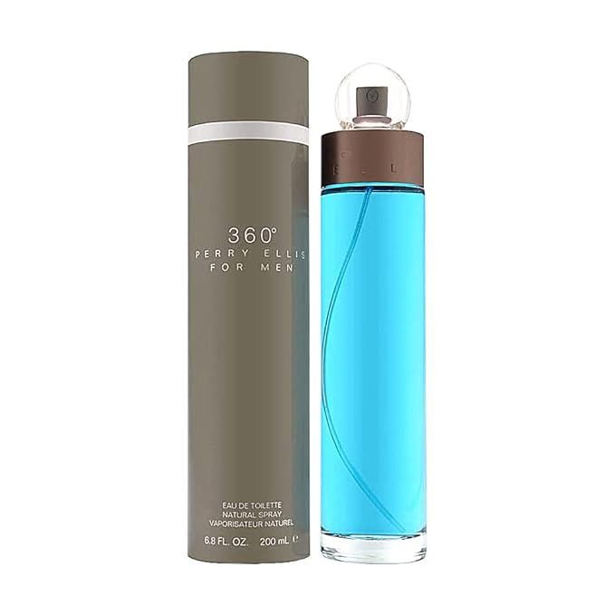 Perry Ellis 360 For Men Eau De Toilette Spray 6.7 Ounces, clear
