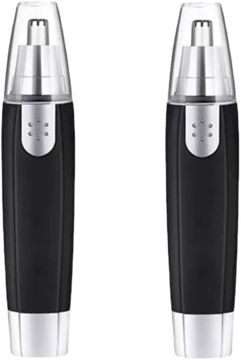 2 Pack Electric Nose Hair Trimmer, Professional Ear Hair Trimmer, Battery Powered Trimmer for Women Men (Battery Not included)