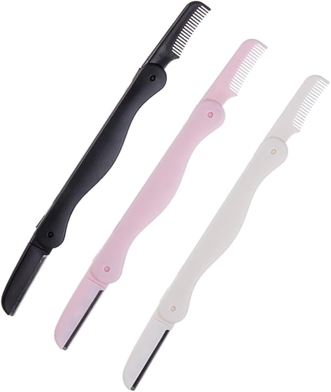 Beaupretty 18pcs Eyebrow Set Portable Double-sided Hair Trimmer Kit for Women Includes and White Black and for Precise Grooming and Safe Storage
