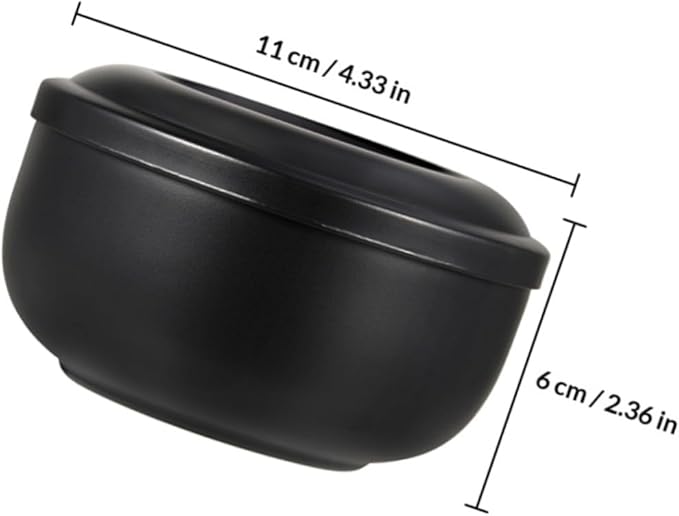 Luxshiny Stainless Steel Shaving Soap Bowl with Lid, Men's Bubbling Container for Barber and Home Use, Sturdy Shaving Bubble Bowl for Gentle Skin Care and Foam Lathering