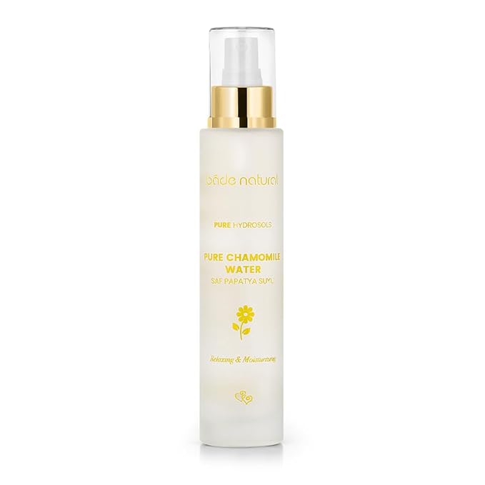 Bade Natural Chamomile Hair Tonic Spray – 100% Pure & Natural Floral Water – Lightweight Hydrating Mist for Shiny, Soft, Healthy Hair – No Rinse, Leave-In Daily Spray – 3.4 fl oz