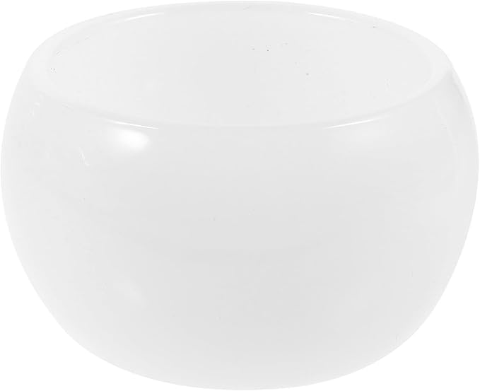 ARTIBETTER Glass Shaving Bowl for Men Deep Decorative Shave Soap Bowl Small Multi-use Barber Shaving Cup for Professional Grooming