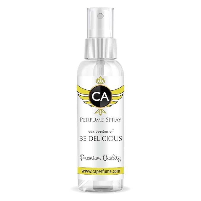 CA Perfume Eco Refill Impression of Be Delicious For Women EDP Perfume Concentrated Long Lasting Eau de Parfum Spray Refillable Atomizer Bottle 2 Fl Oz/60ml-X1
