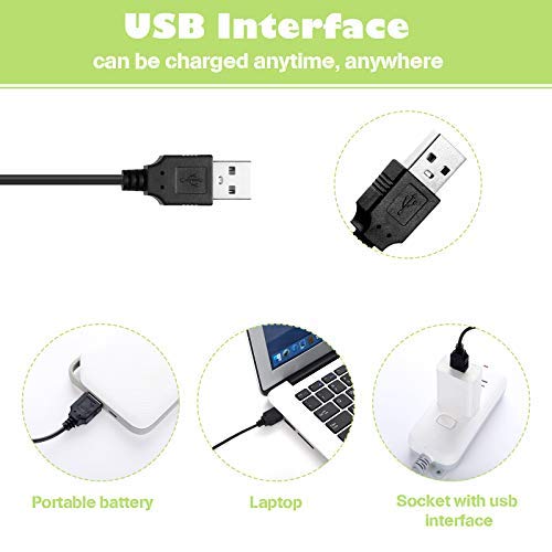 Honoson Head Shaver Power Cord Replacement Electric Shaver Charger Razor Cord USB Cable Charging Data Line and 5 Pieces Cleaning Brush Hair Clipper Compatible with Pitbull/norelco 9188 3188