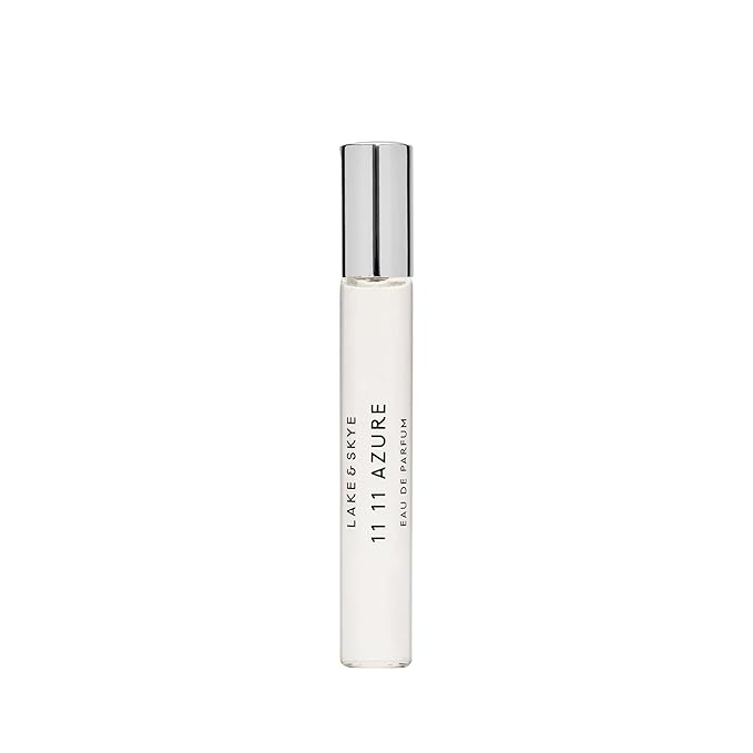 Lake & Skye 11 11 Azure Eau de Parfum Travel Spray, 0.5 fl oz (15 ml) - Aquatic, Floral, Skin Musk, Clean, Vegan, Paraben-Free, Cruelty-Free