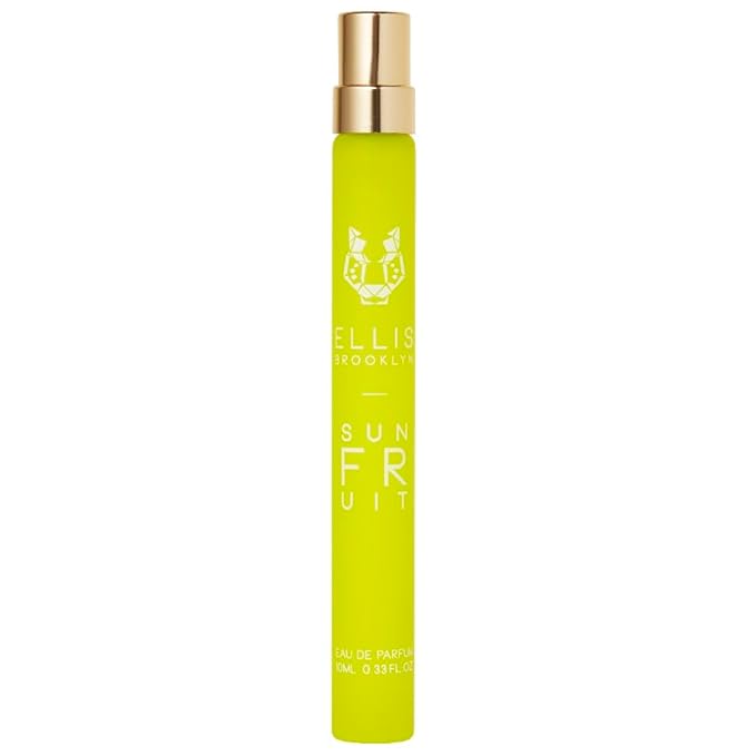 Ellis Brooklyn Sun Fruit Eau de Parfum, Travel Spray, Fruity Floral Perfume for Women with Fig, Jasmine & Vanilla, Eco-Conscious, Vegan, Cruelty-Free Paraben-Free, Made in the USA, 10ml / 0.33 Fl Oz