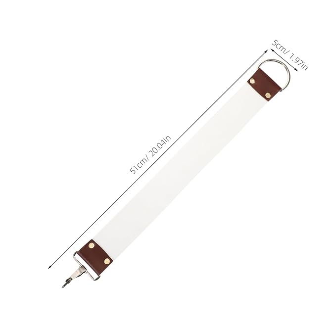 Barber Strop Double Layer Canvas Shaving Strap for Straight Sharpening Lightweight Portable Design Reduces Shaving Irritation for Travel Grooming