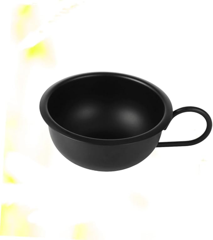 FRCOLOR 2pcs Men Shaving Bowl Metal Shaving Bowl for Soap Facial Cream for Home Barber Shop
