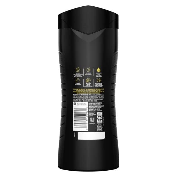 AXE Body Wash Phoenix 12h Refreshing Scent Crushed Mint & Rosemary Men's Body Wash with 100% Plant-Based Moisturizers 16 oz,(Pack of 8)