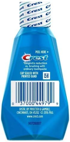 Crest Pro-Health Clean Mint Multi-Protection Mouthwash (Mouthrinse), Travel Size 1.2 oz (36 ml) - Pack of 12