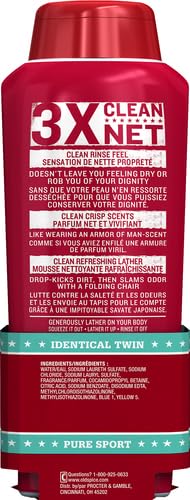 Body Wash for Men by Old Spice, High Endurance Body Wash Twin Pack, Pure Sport, 18.0 fl oz each