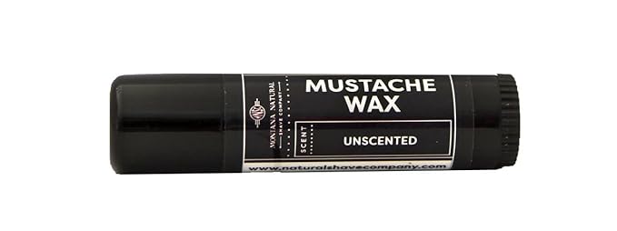 MNSC Fragrance Free Artisan Made Mustache Wax - Medium Hold Balm- All-Natural Beeswax and Plant-Based Oils, Petroleum-Free, Hypoallergenic Ingredients, Handmade in USA