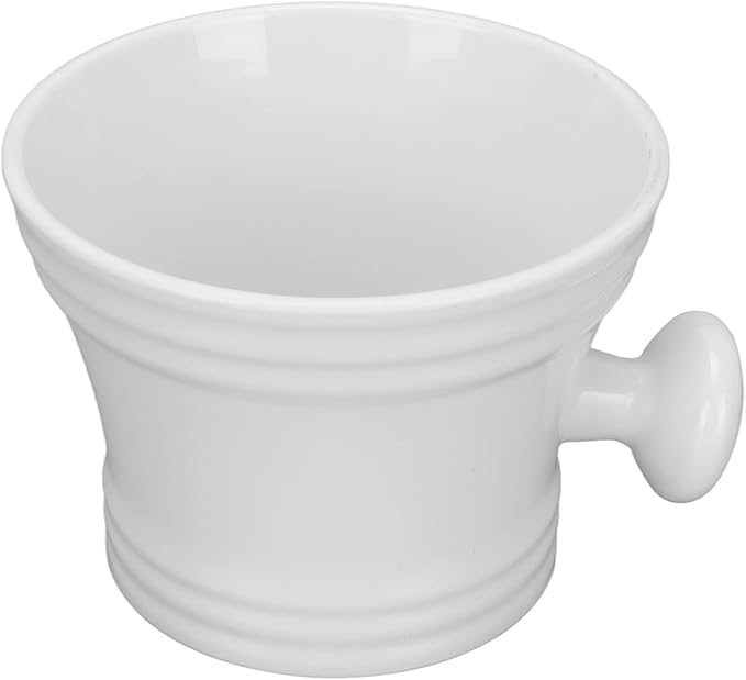 Shaving Soap Bowl Plastic Men Shaving Mug with Handle for Home and Travel Large Capacity and Portable