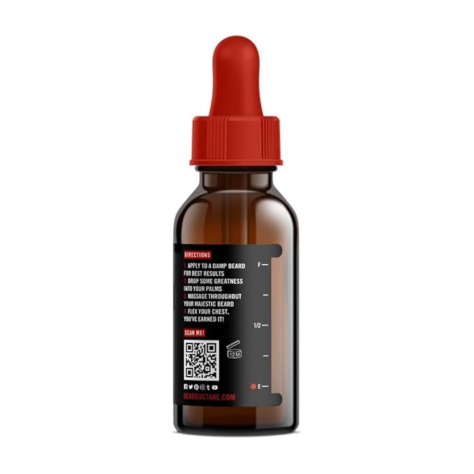 Beard Octane: Cold Start - Natural Beard Oil w/Argan Oil - 1 Oz - Healthy Softer Beards - Made in USA - Premium Handcrafted Beard Care