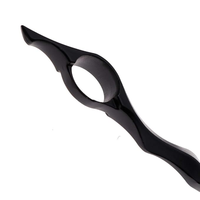 Professional Hair Styling Thinning Texturizing Cutting Feather Razor + 10 Replacement Blades Stainless Steel Black Color