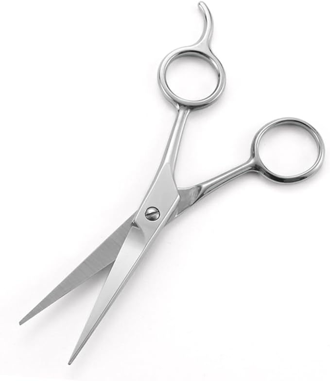 NOLITOY 2pcs Men Stainless Steel Beard Scissors Hairdressing Scissors Mustache Trimmer Compact Beard Care Tool for Male Friends