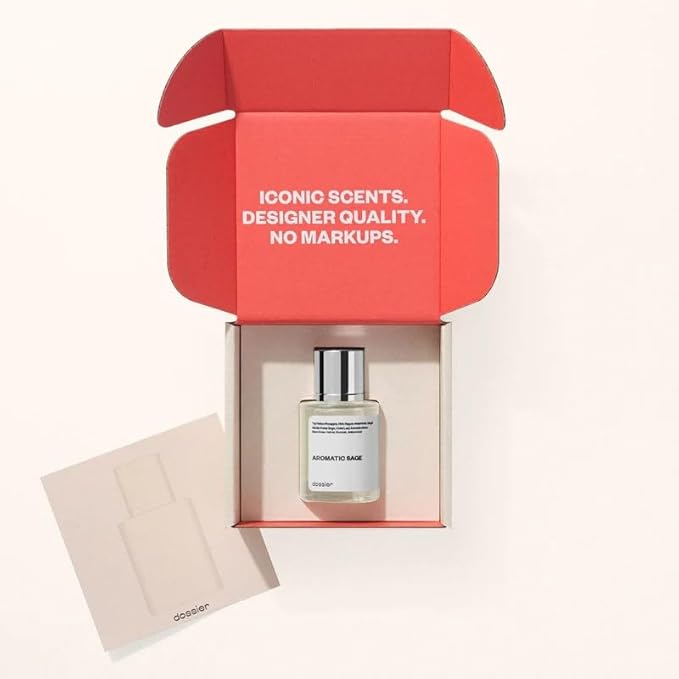 Dossier - Aromatic Sage 1.7 Fl oz (50ml) - Eau de Parfum - Inspired by Valentin's Born in Roma U.omo - Perfume Luxury - Pure Infused - Paraben Free - Vegan - For Men