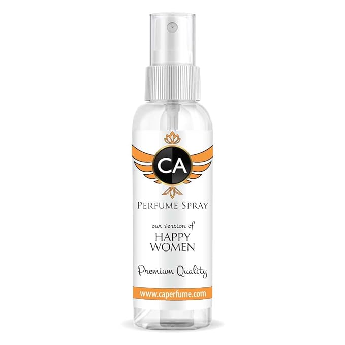 CA Perfume Eco Refill Impression of Happy Women For Women EDP Perfume Concentrated Long Lasting Eau de Parfum Spray Refillable Atomizer Bottle 2 Fl Oz/60ml-X1