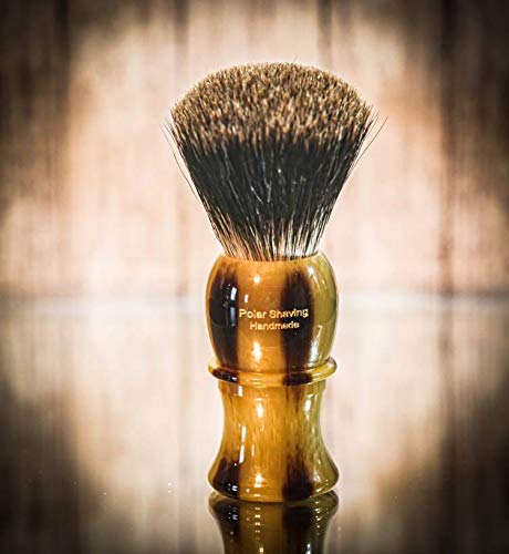 Frank shaving Vintage Brown badger hair shaving brush knot size 24mm