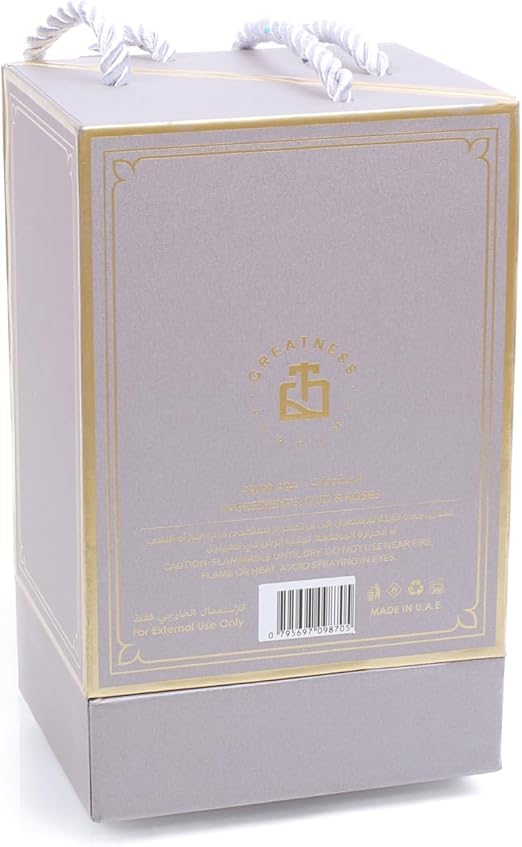 Greatness Nostalgie Eau de Parfum – Long-Lasting Unisex Arabic Perfume with Oud, Rose, Dry Wood and Ambergris – Bold, Tender Luxury Fragrance for Men and Women, Elegant Bottle, 100 ml