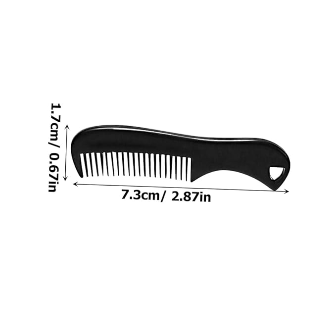 Angoily Pocket Beard Comb for Men Mini Mustache Styling Brush Compact Hair Grooming Tool 2.87 Inch Portable Beard Hair Comb for Travel and Daily Use