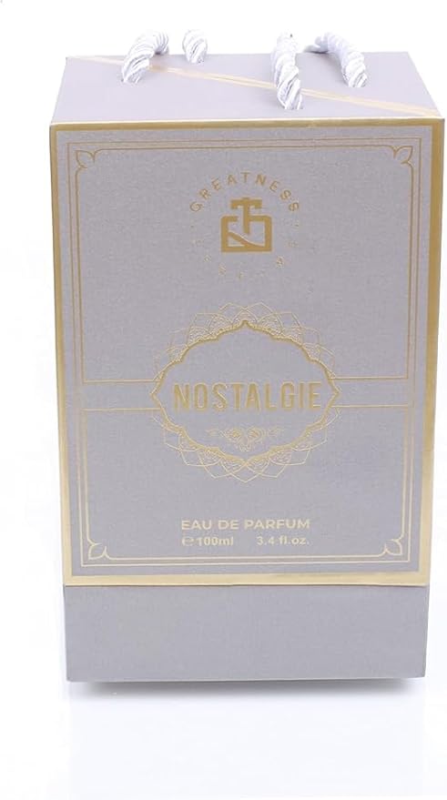 Greatness Nostalgie Eau de Parfum – Long-Lasting Unisex Arabic Perfume with Oud, Rose, Dry Wood and Ambergris – Bold, Tender Luxury Fragrance for Men and Women, Elegant Bottle, 100 ml