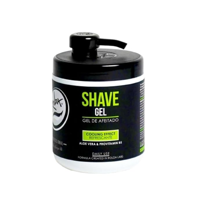 Rolda Refreshing Shave Gel For Sensitive Skin - Clear Non-Foaming Shaving Gel for Men With Aloe Vera, Pro-Vitamin B5 (17.63oz | 500g)