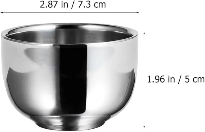 Beaupretty Stainless Steel Shaving Foaming Bowl for Men, Beard Bubble Container with Lathering Function, Household Shaving Soap Bowl for Daily Grooming