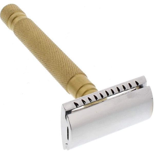 West Coast Shaving Vintage Collection Razor 78BR, Brass (WCS Exclusive Closed Comb (Lithe))