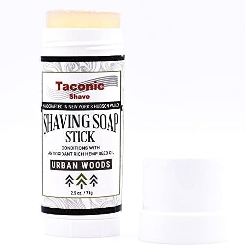 Taconic Shave Shaving Soap Stick with Antioxident Rich Seed Oils for a smooth shave (Urban Woods)