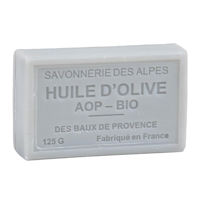 Label Provence Nature Savon de Marseille - French Shaving and Bath Soap for Men - Savon a Barbe - Aloe Vera Olive Oil and Shea Butter Cleansing Bar - Cinnamon Fragrance - 125g