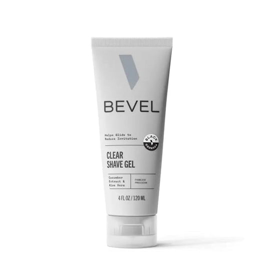 Bevel Essentials Clear Shave Gel for Men, Clear Shave Gel for Precise Detailing and Edging with Aloe Vera and Cucumber Extract to Soothe Skin and Prevent Razor Bumps, 4 Fl Oz
